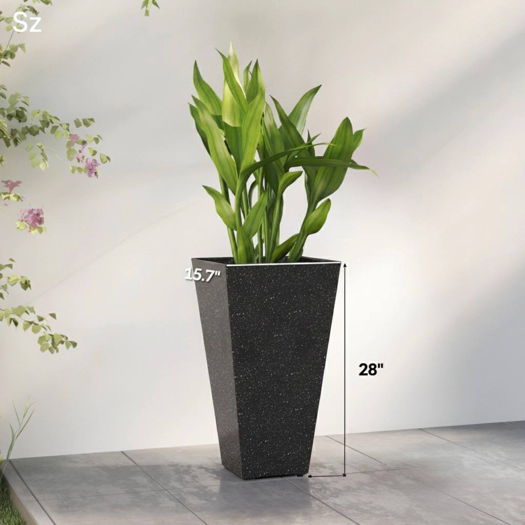 WOW PIONEER Tall Cylindrical Outdoor Planter