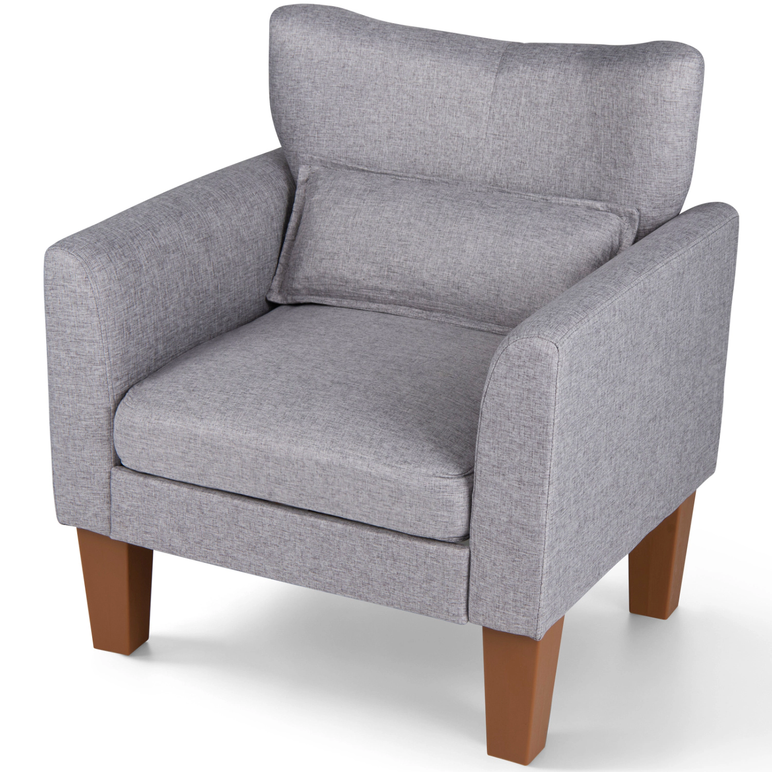 LJG Modern Accent Chair with Removable Cushion & Pillow for Living Room