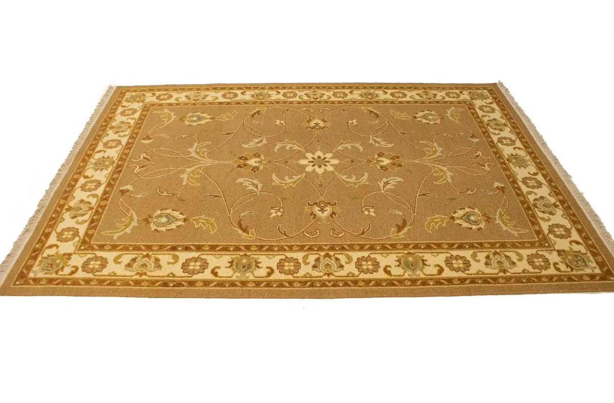 Magic Rugs Khaki Floral 6X8 Sumak Oriental Rug