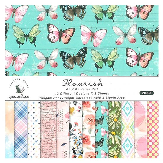 Wrapables 6x6 Decorative Single-Sided Scrapbook Paper for Arts & Crafts ...