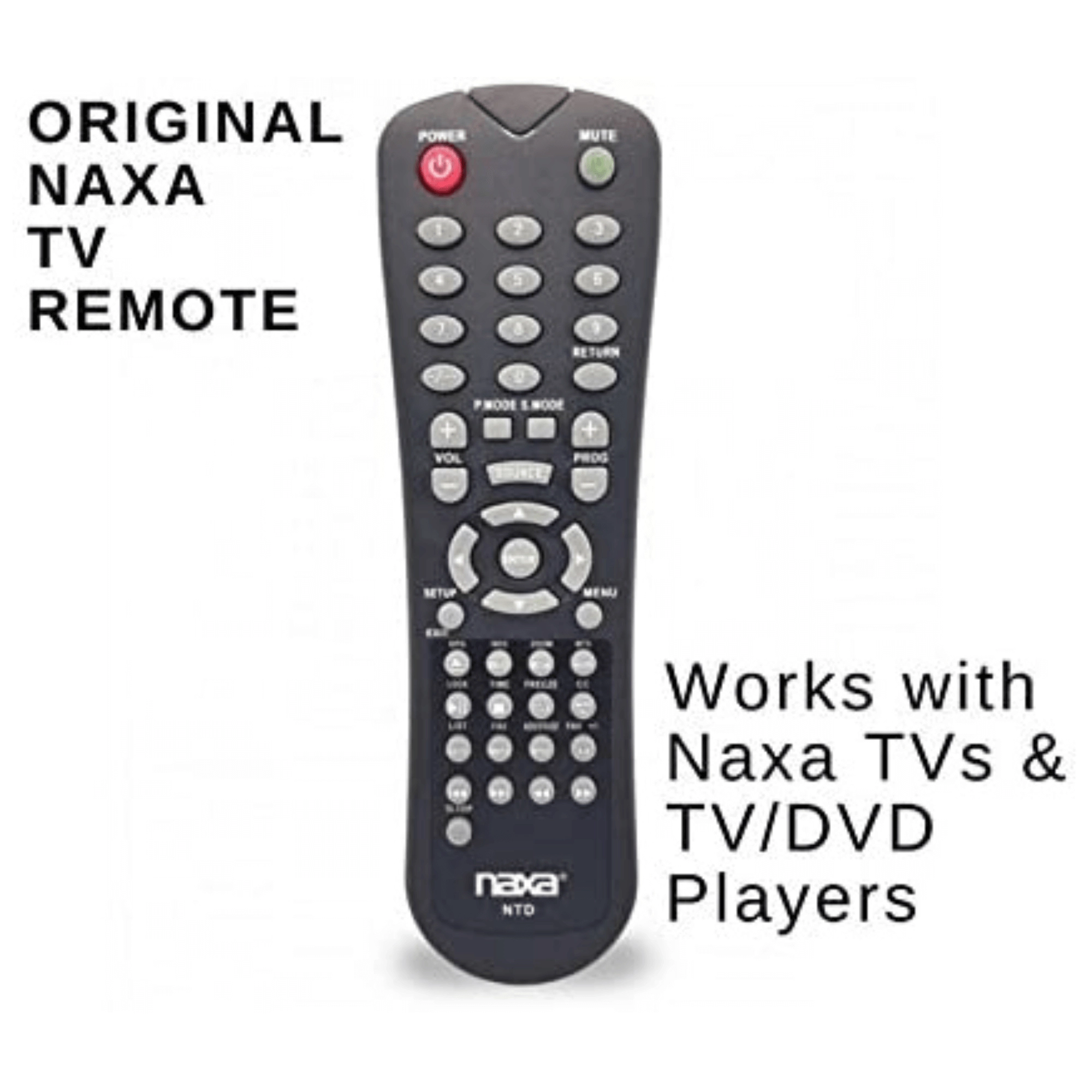 NAXA Original Replacement Remote Control for Naxa NT and NTD Model TVs