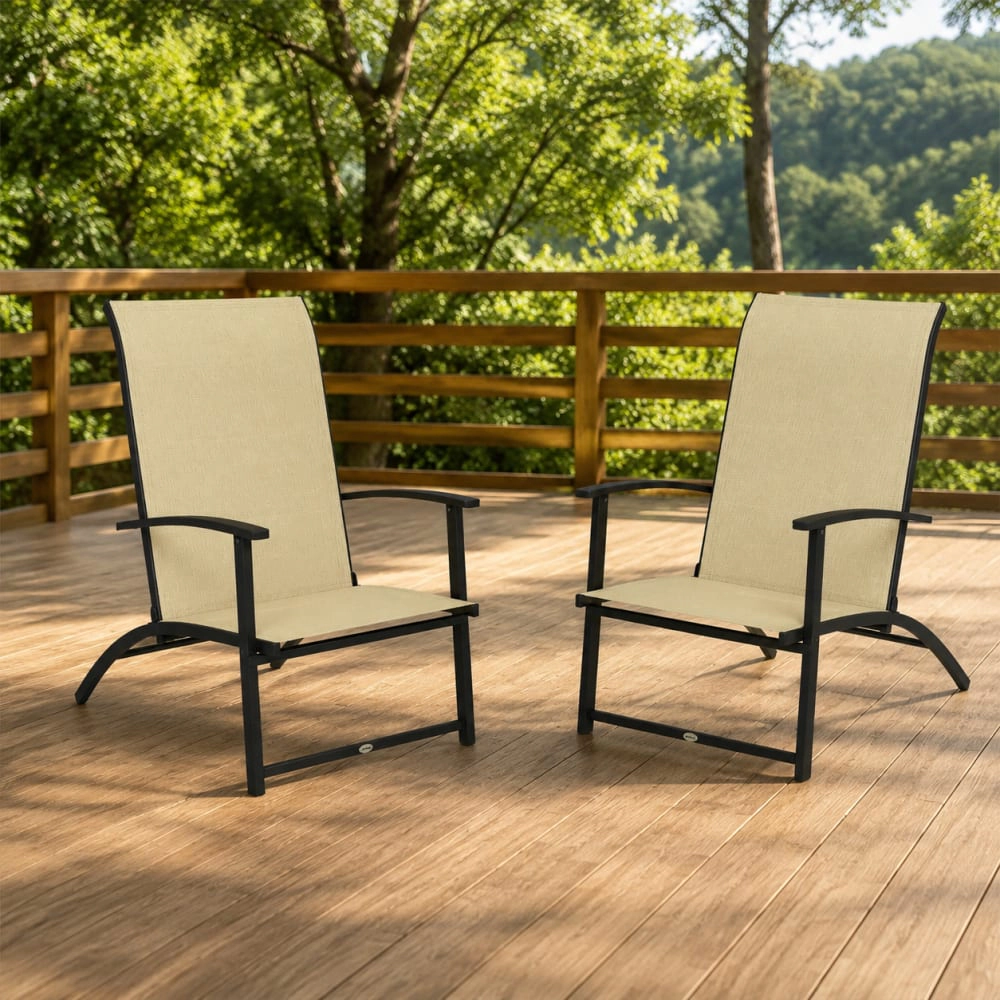 WOW PIONEER Breathable Mesh Patio Chair