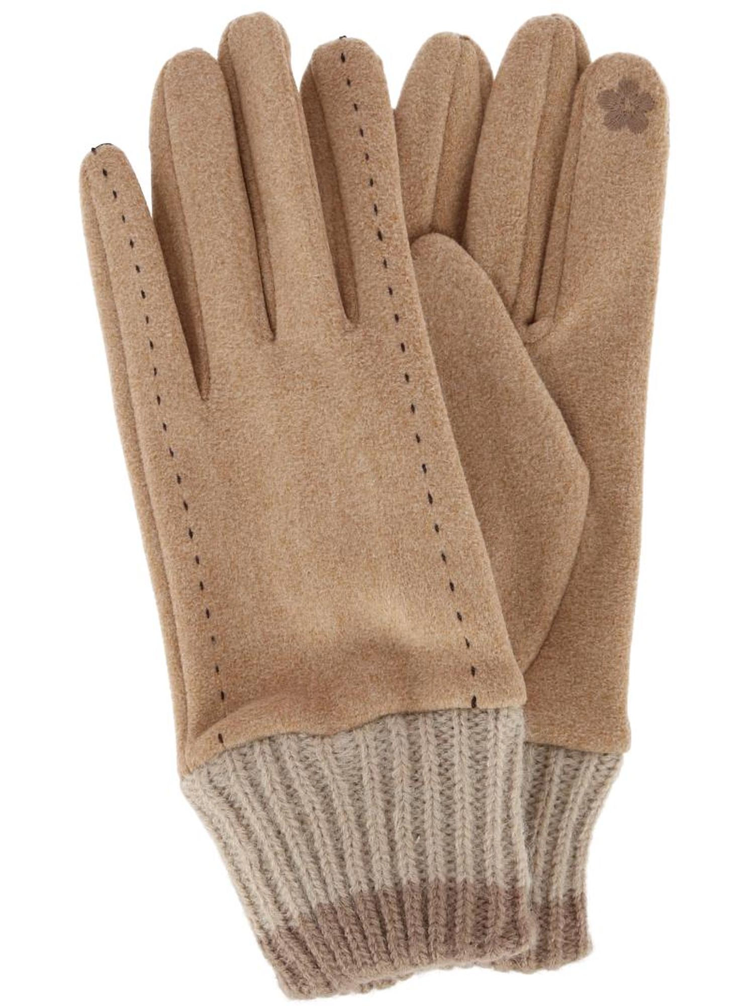 CTM Women's Knit Cuff Touchscreen Compatible Winter Gloves