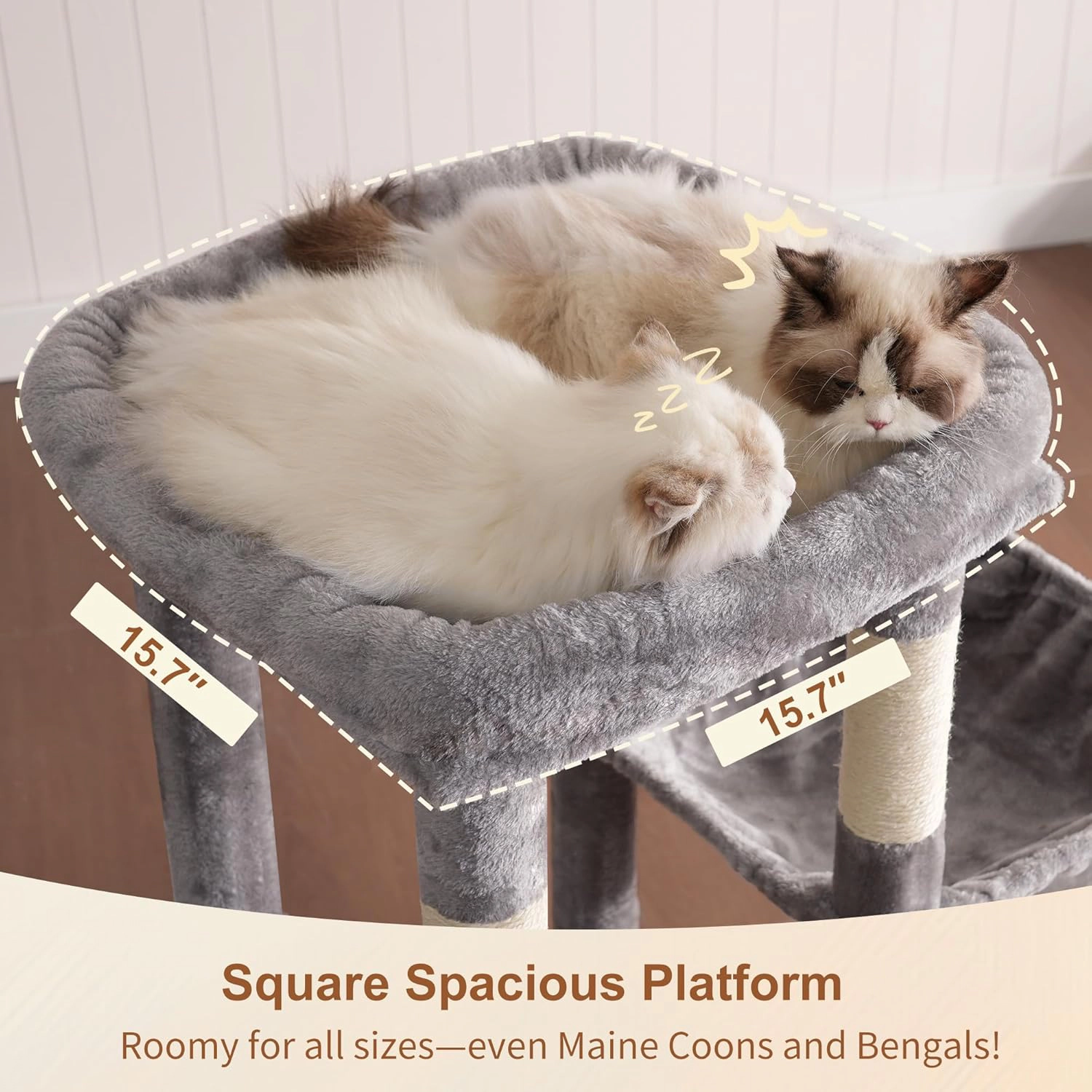 Heybly Heavy Duty Cat Tree with Scratching Posts
