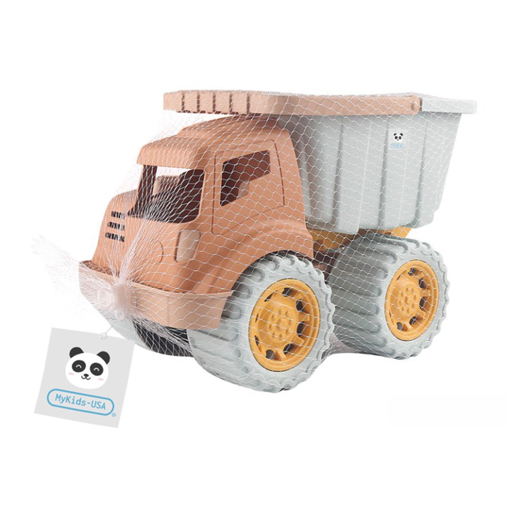 MyKids-USA Wheat Straw Beach Construction Truck - Medium Blue