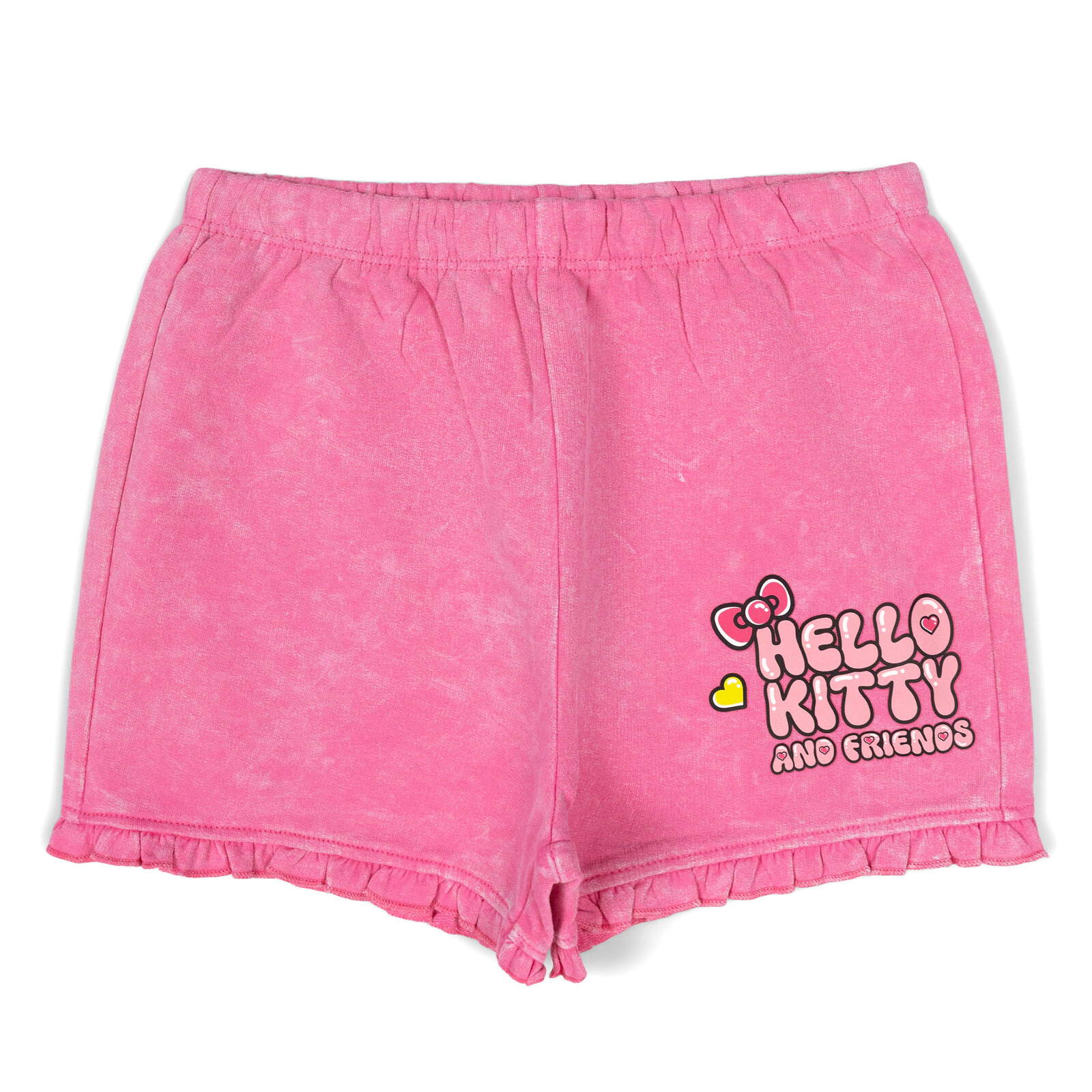 Hello Kitty Girls' French Terry T-Shirt and Shorts Set