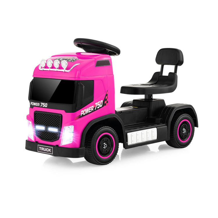 Hivvago 6V Kids Electric Ride-on Truck with Height Adjustable Seat