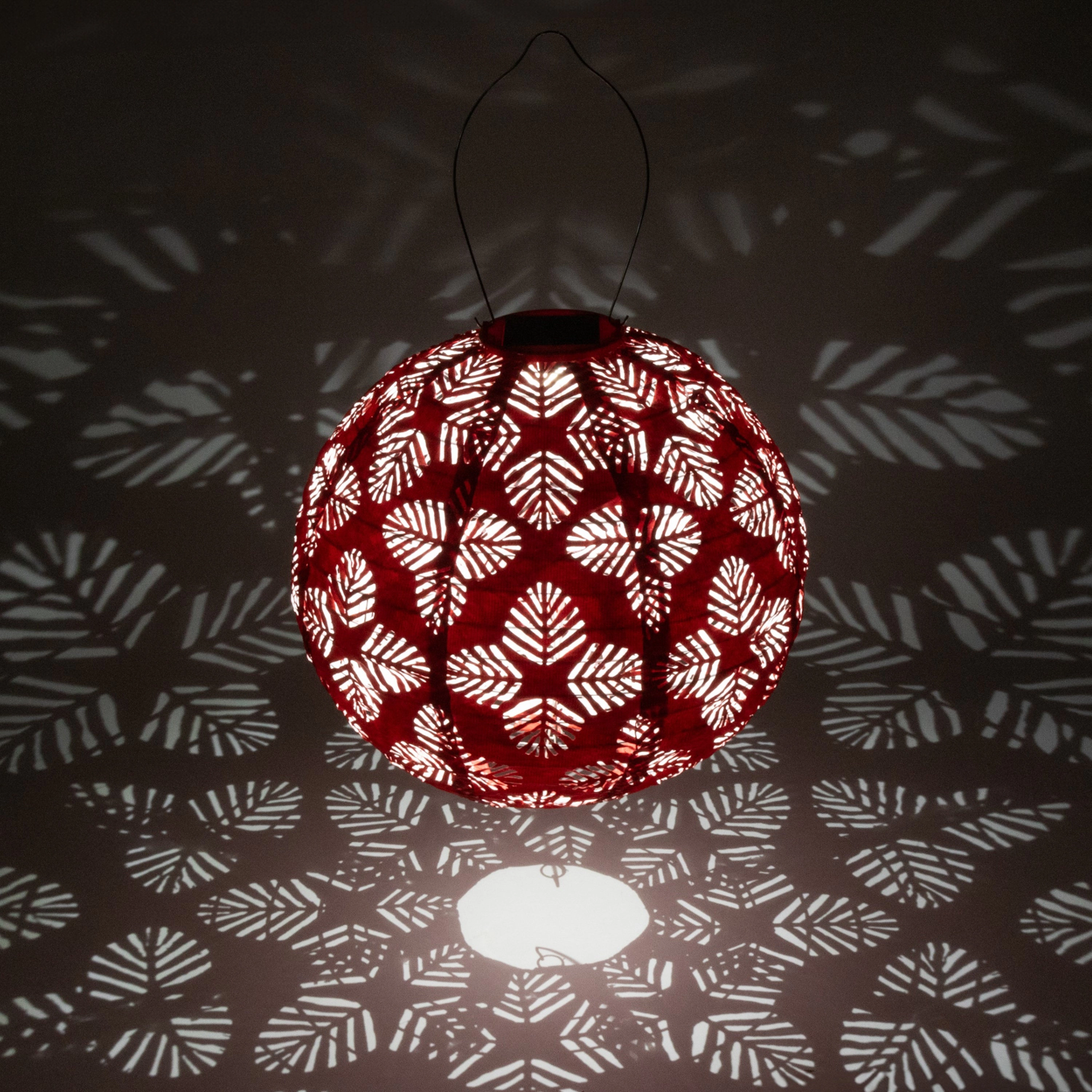 Allsop Home & Garden Soji Stella Red White Blue Solar Lantern 3 pack