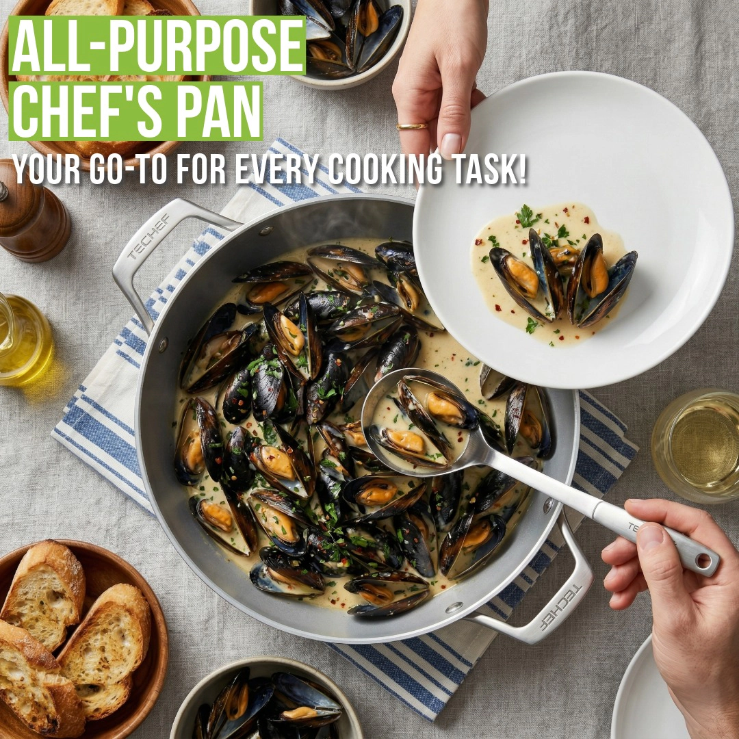 TECHEF - CeraTerra - 5 Quart Chef Pan