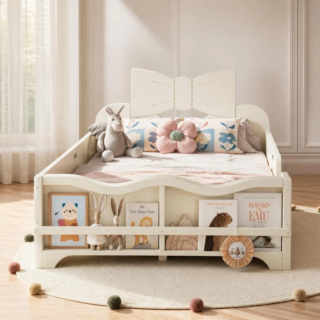 GOODSILO Twin Wooden Bed Frame