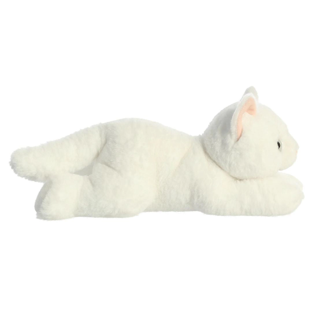 Aurora Flopsie Precious White Kitty Cat 12-Inch Stuffed Animal Plush