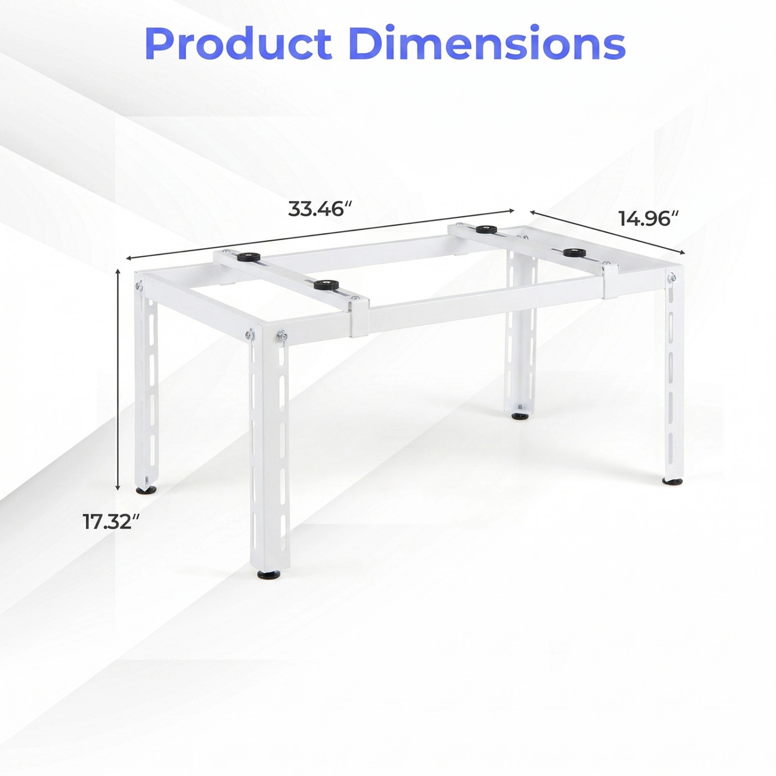 SUGIFT 400-lb Capacity Adjustable Outdoor Mini Split Ground Stand for Ductless Condensers and Heat Pumps