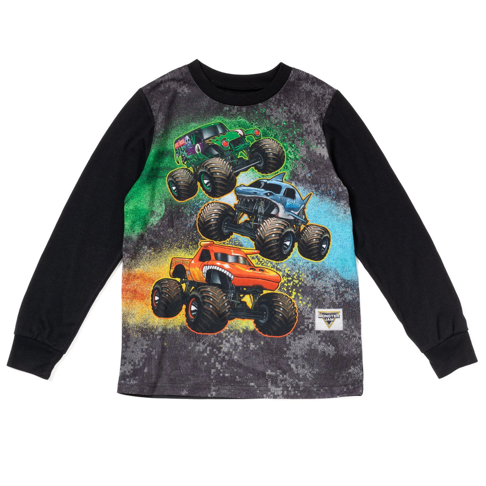 Monster Jam Boys' 2-Piece Pajama Top and Pants Set