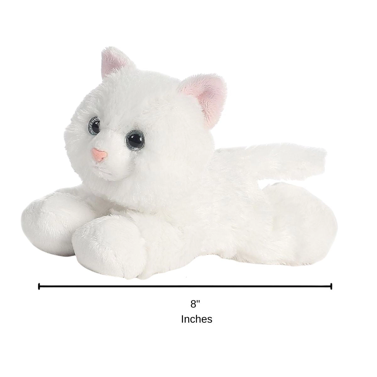 Aurora Mini Flopsie Sugar Too White Kitty Cat 8-Inch Stuffed Animal Plush