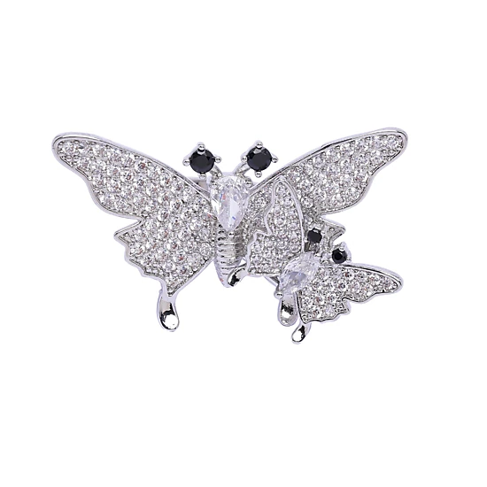 AGP Paris Women's Silver-Tone Flutter Butterfly Adjustable Ring