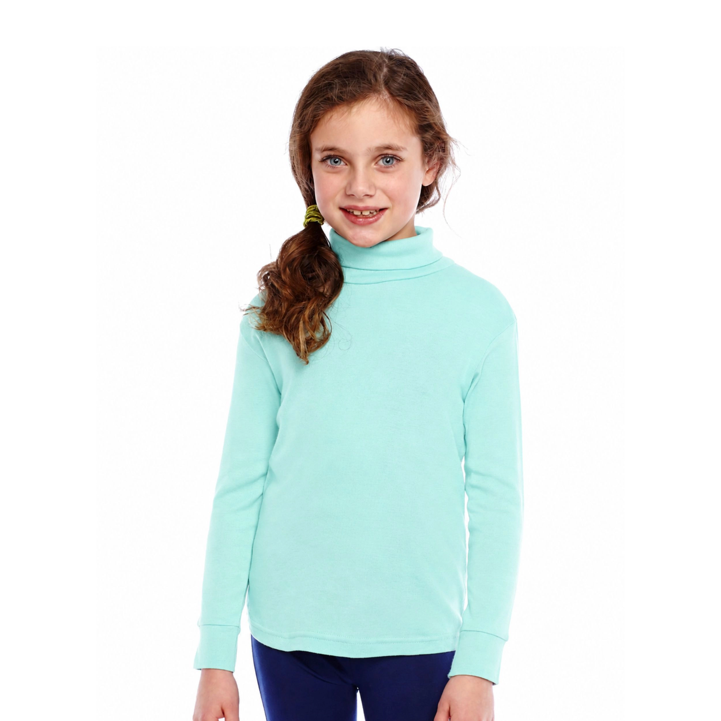 Leveret Toddler/Kids Basics Classic Solid Cotton Turtleneck