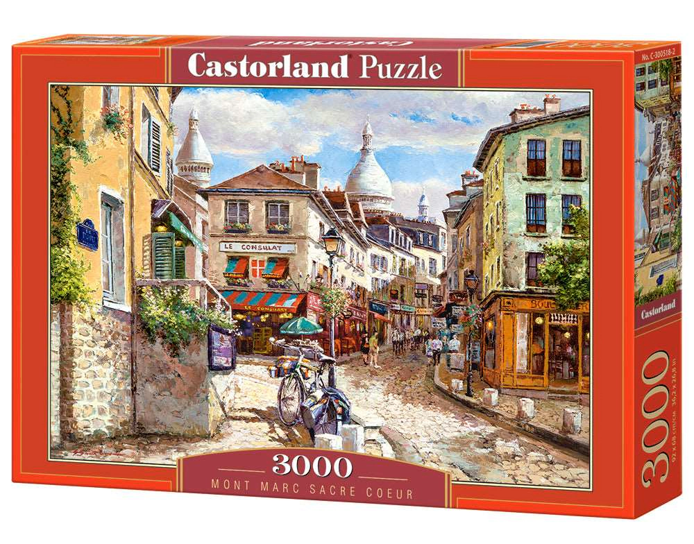 CASTORLAND 3000 Piece Jigsaw Puzzles, Montmartre Sacre Coeur, Puzzle of France, Paris, Adult Puzzles, C-300518-2