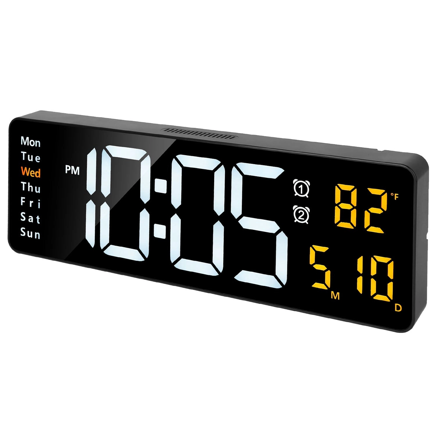 GBruno LED Digital Wall Clock With Remote Control