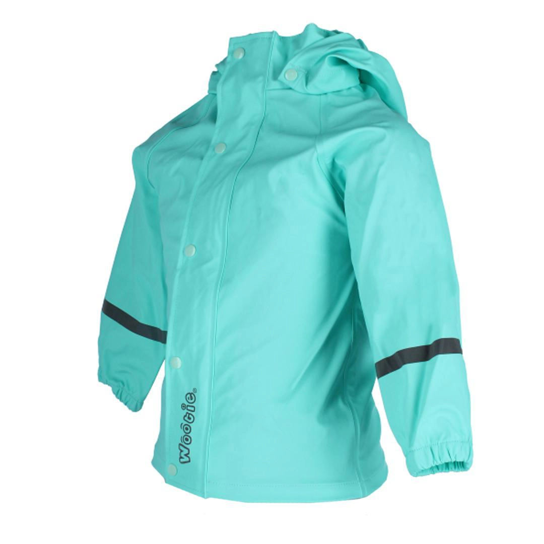 Wootie Little Girl's Solid Color Hooded Rain Coat by