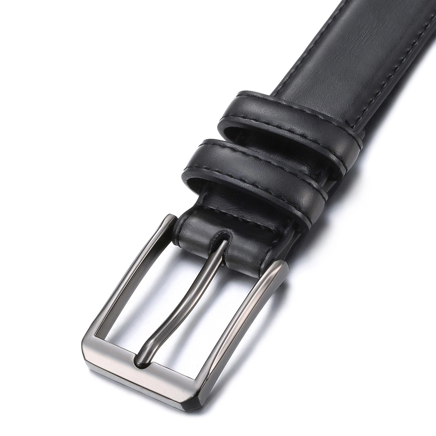 Gallery Seven Men's Traditional Leather Dress Belt
