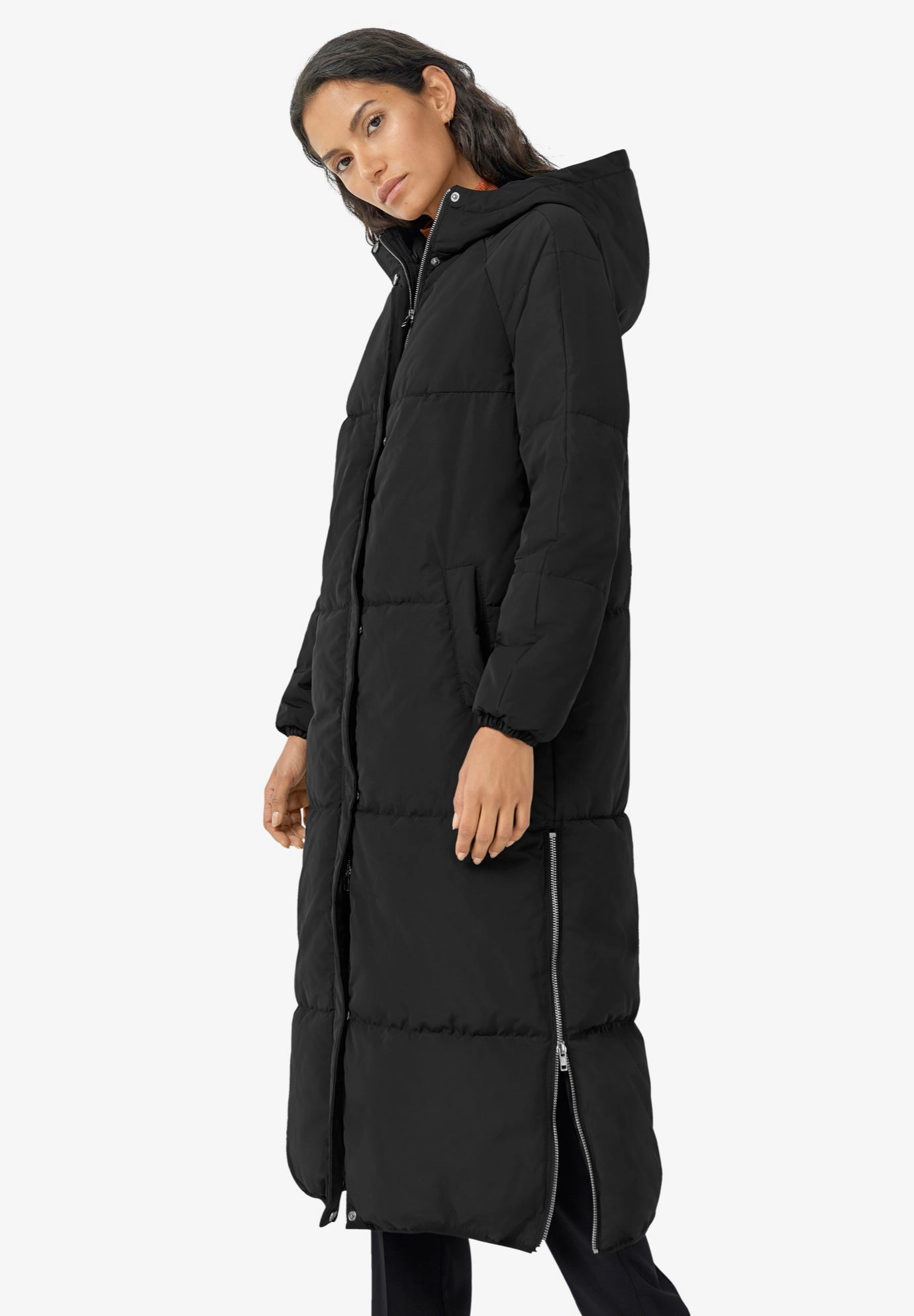 Ellos Plus Maxi Side-Zip Puffer