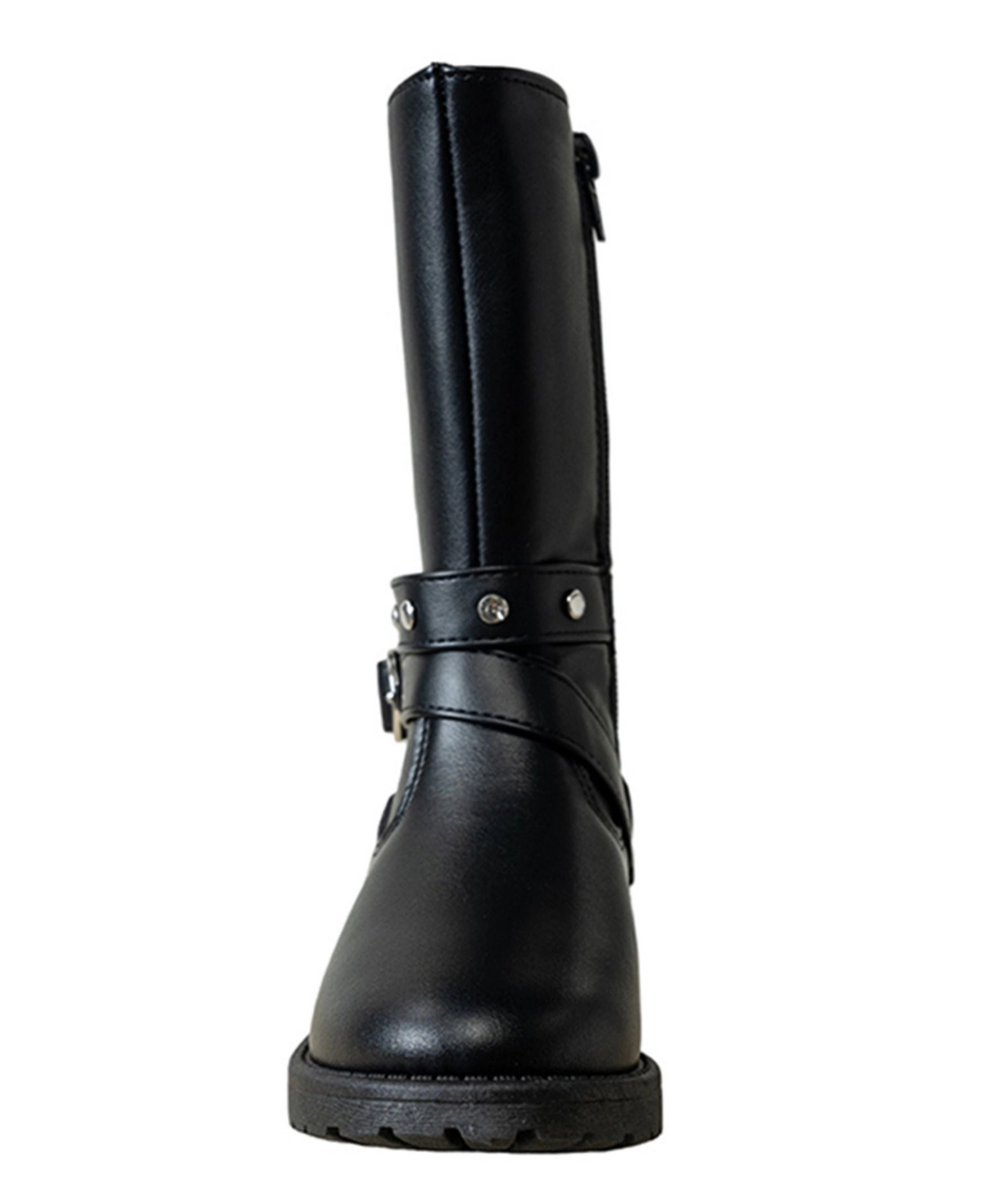 Bebe Girl's Toddler Rider Boot with Heart Buckle