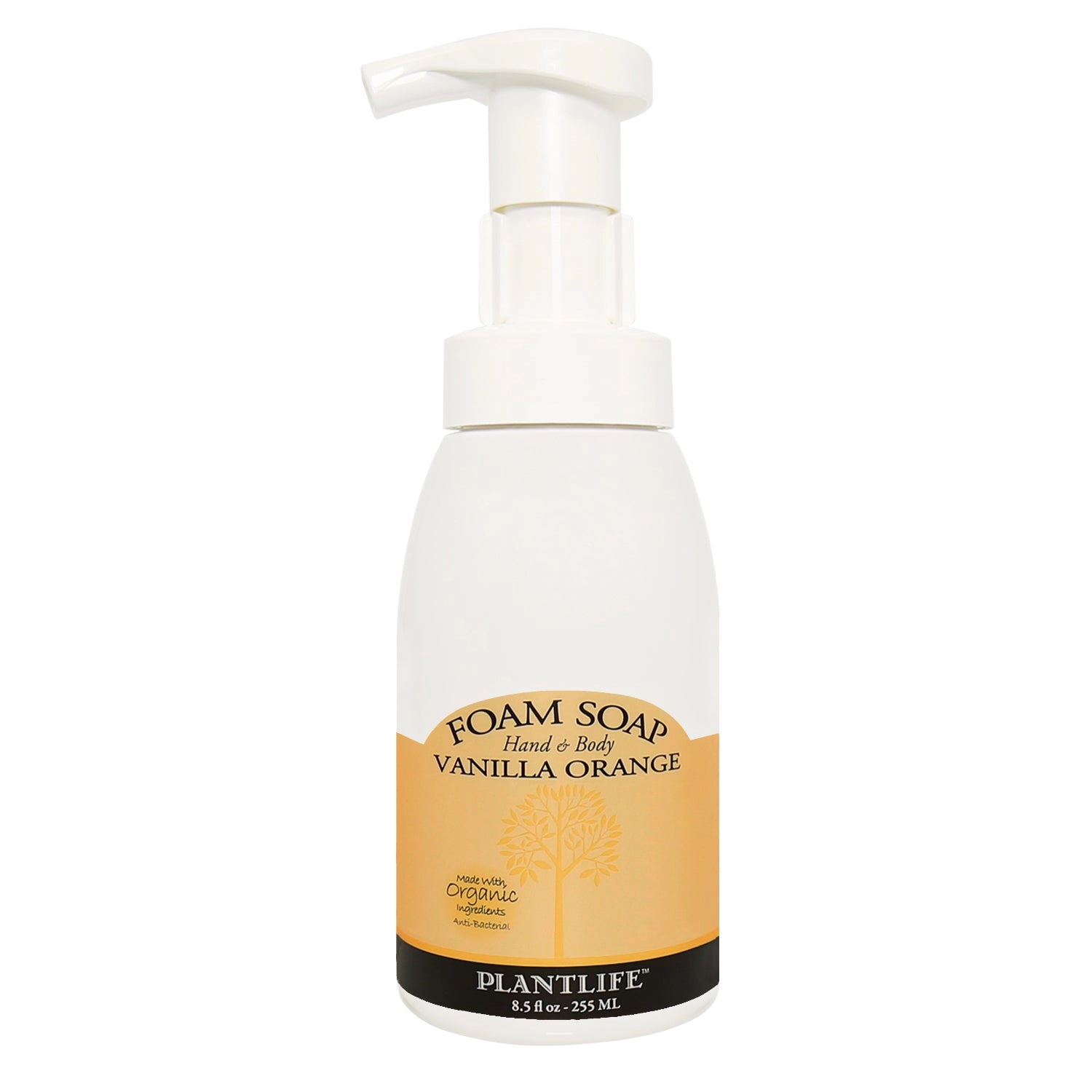 Plantlife Vanilla Orange Hand & Body Foam Soap