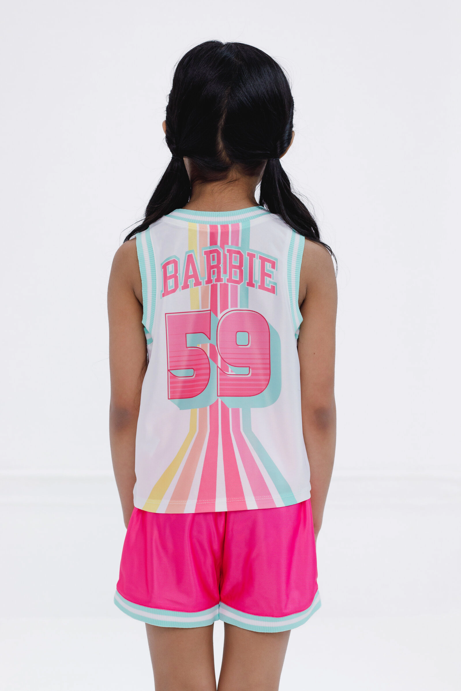 Barbie Girls' Athletic 2-Piece Tank Top and Shorts Set