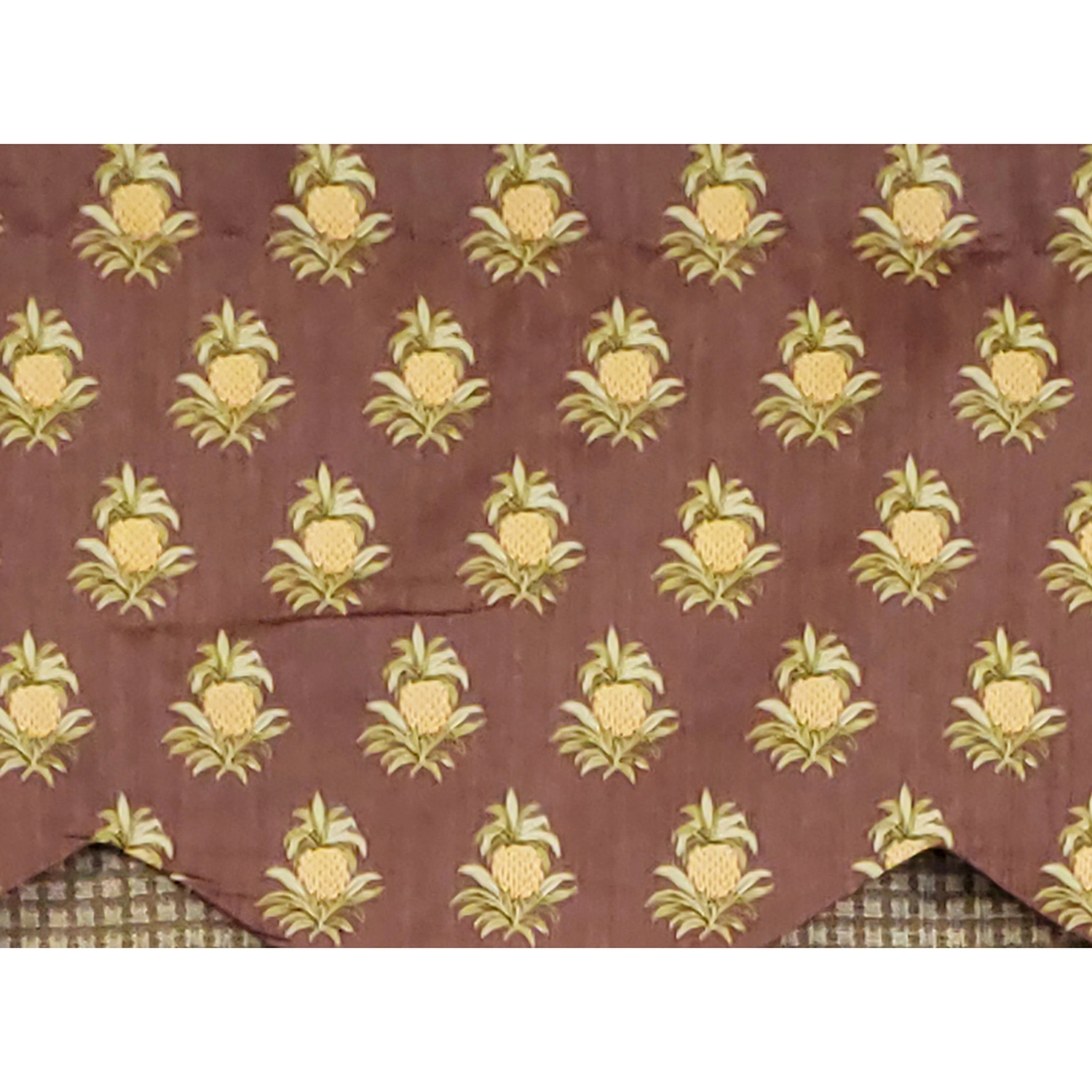 RLF Home 3" Rod Pocket High Quality Fabric Cherry Vine D-Regal Valance for Windows 50" x 17" Rose
