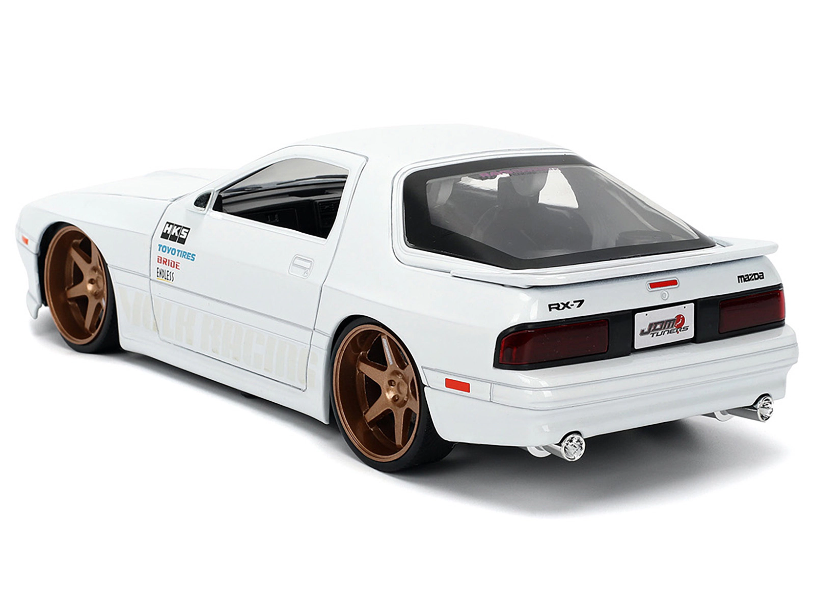 Jada 1985 Mazda RX-7 White "JDM Tuners" Series 1/24 Diecast Model Car by Jada
