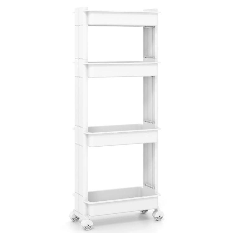 Hivvago Rolling Utility Cart with Detachable Trays & Smooth Wheels