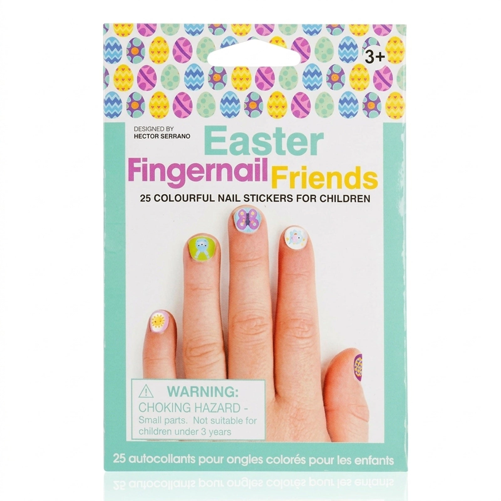Wrapables Fingernail Friends Nail Stickers Nail Art for Children, Easter (50 stickers)