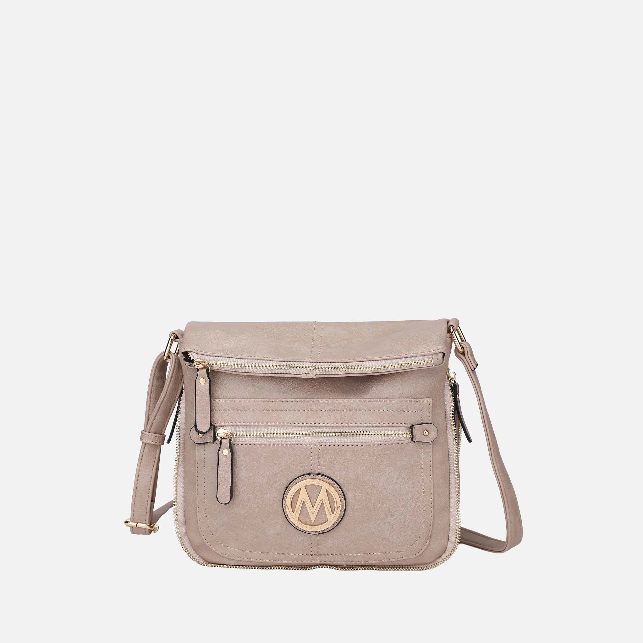 MKF Collection by Mia K Luciana Crossbody Bag - Vegan Leather, Gold-Tone Hardware