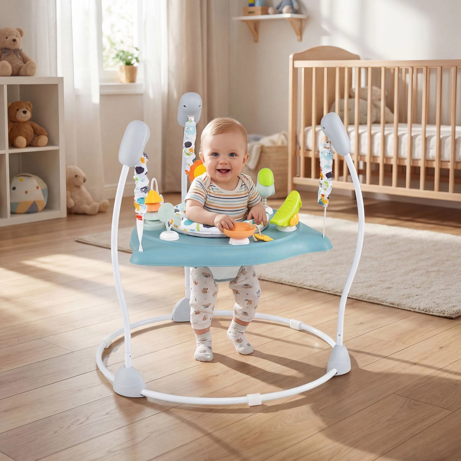 SlickBlue Kids Activity Center with 360° Rotating Seat