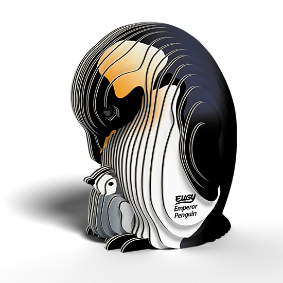 EUGY Emperor Penguin 3D Puzzle - contains 30 puzzle pieces