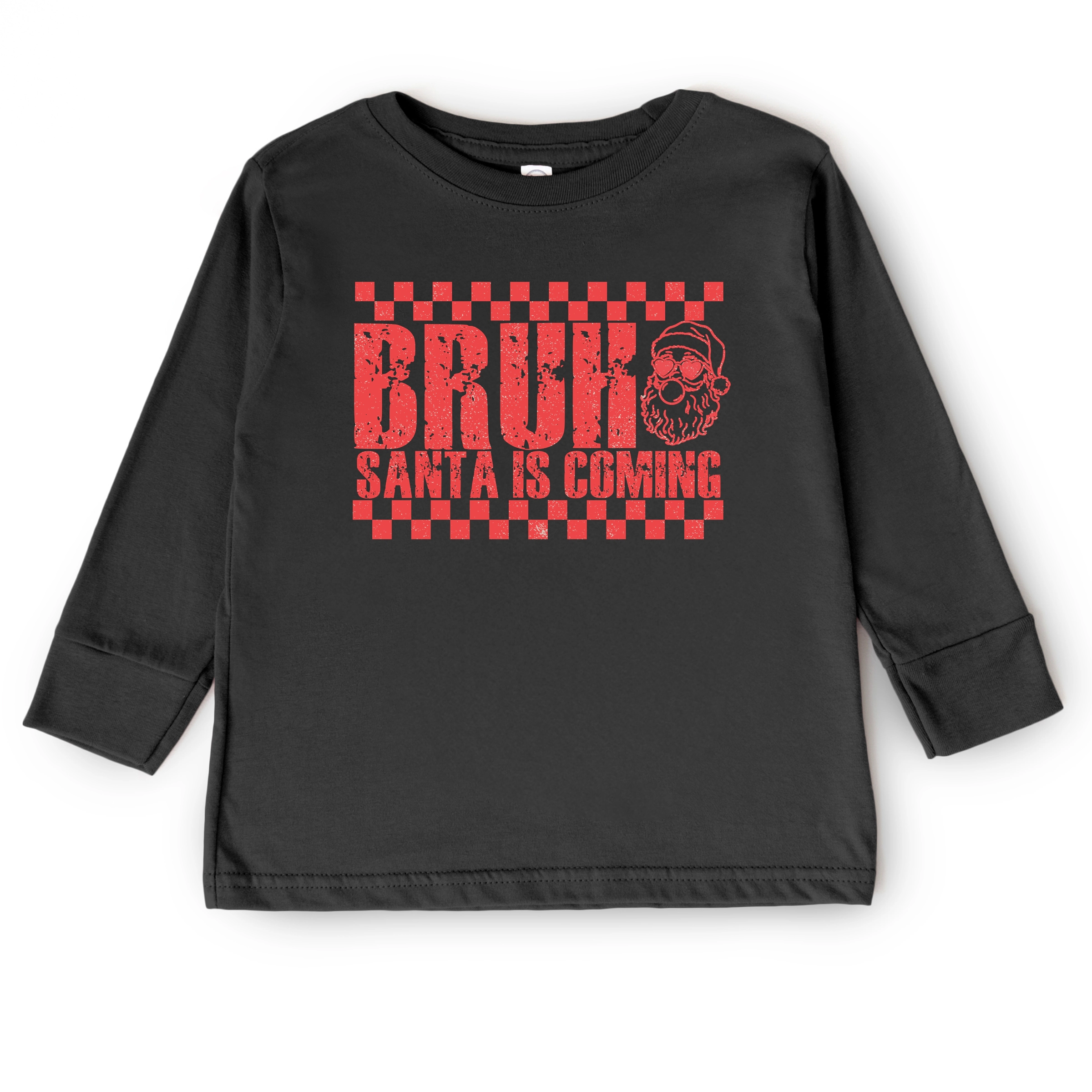 The Juniper Shop - Toddler Long Sleeve Graphic Tee Bruh Santa is Coming