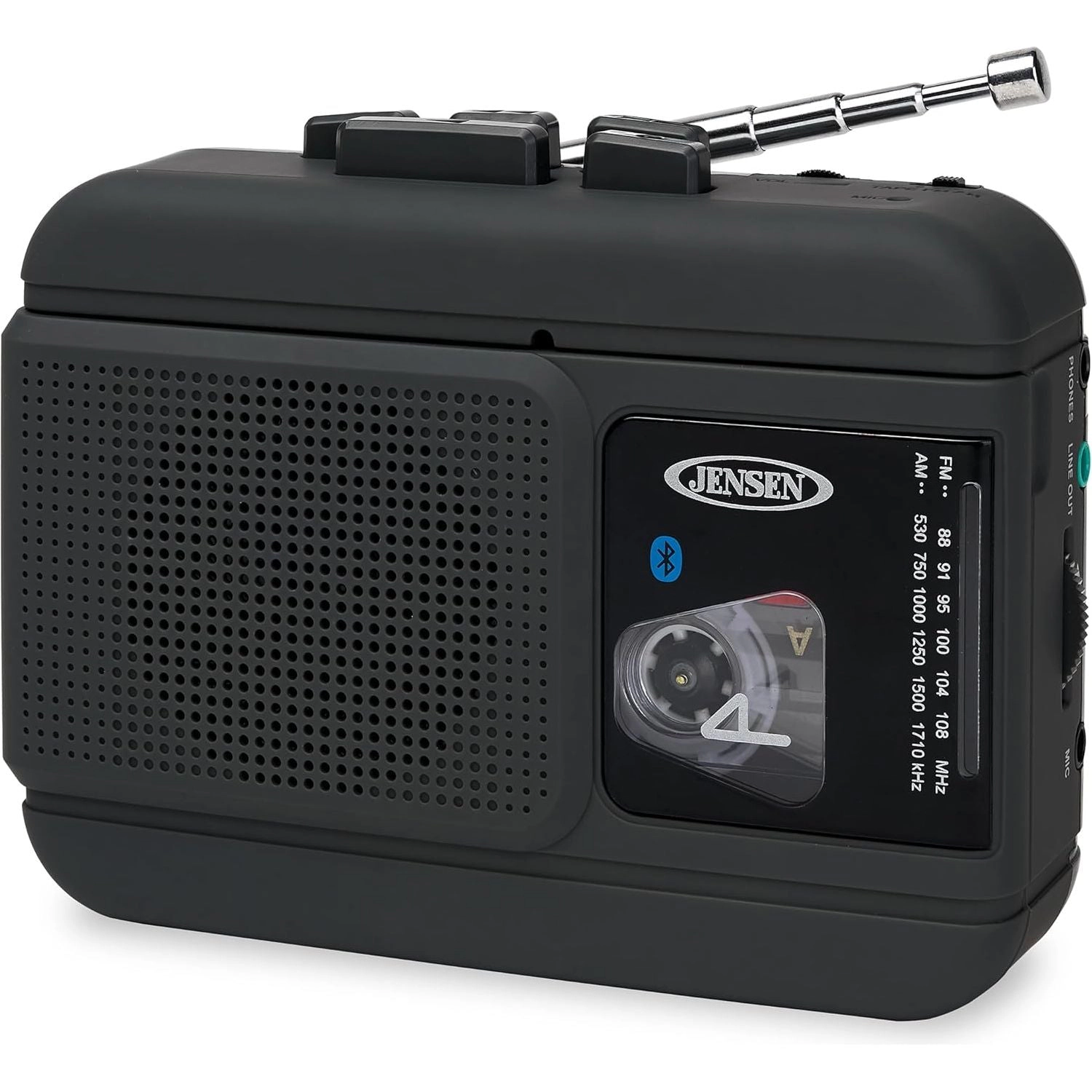 Jensen Portable Bluetooth Cassette Player & Recorder MCR-60