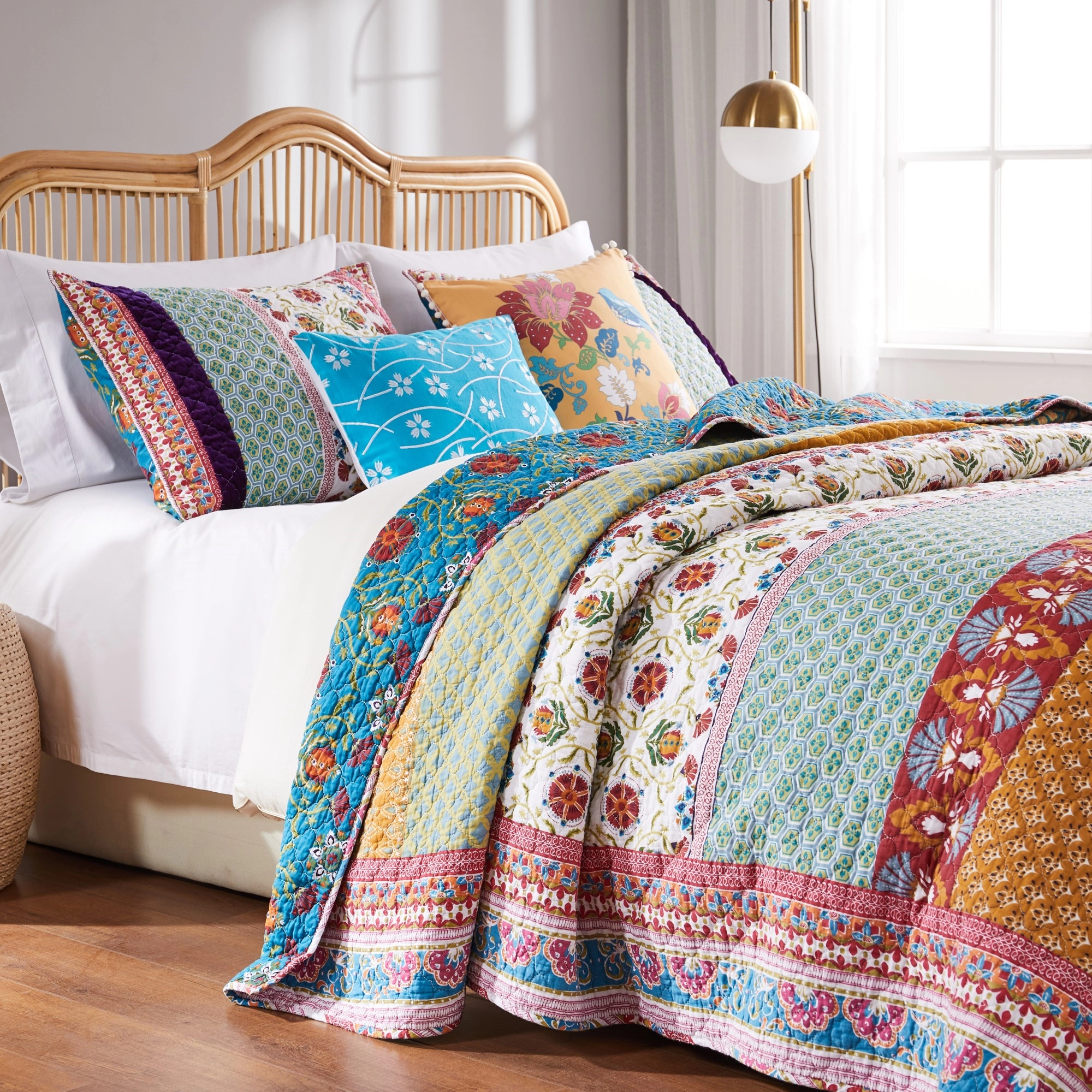 Greenland Home Thalia Cotton Quilt Set 5 Piece