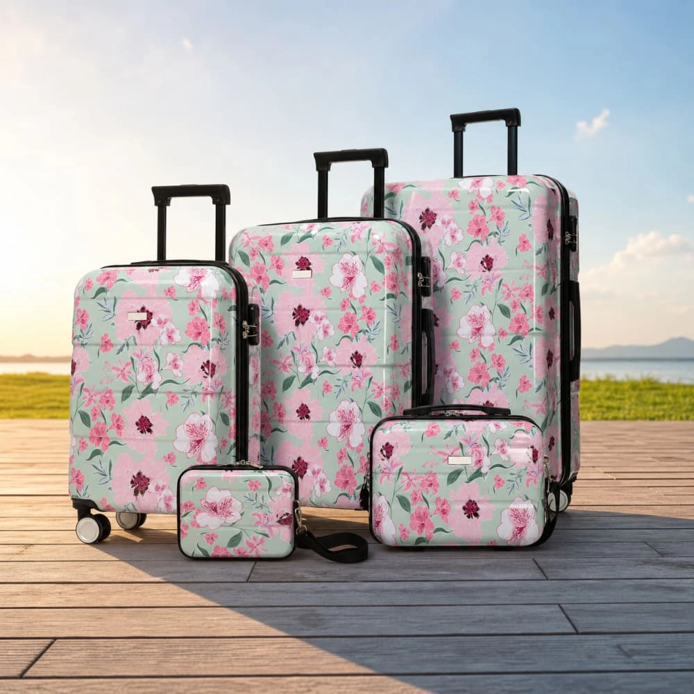 WOW PIONEER Durable Hard Case Spinner Luggage