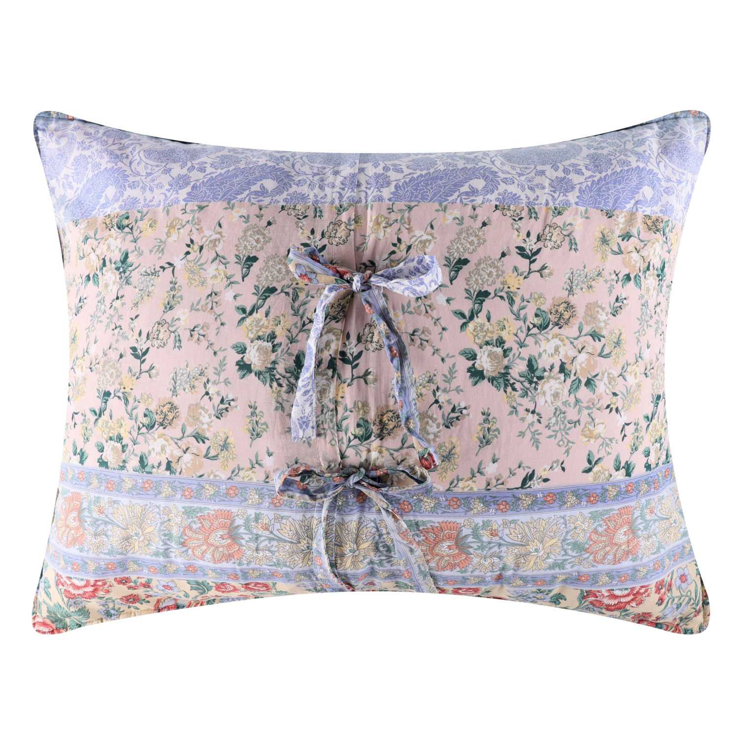 Greenland Home Fashions Cotton Face Microfiber Back Kressida Pillow Sham