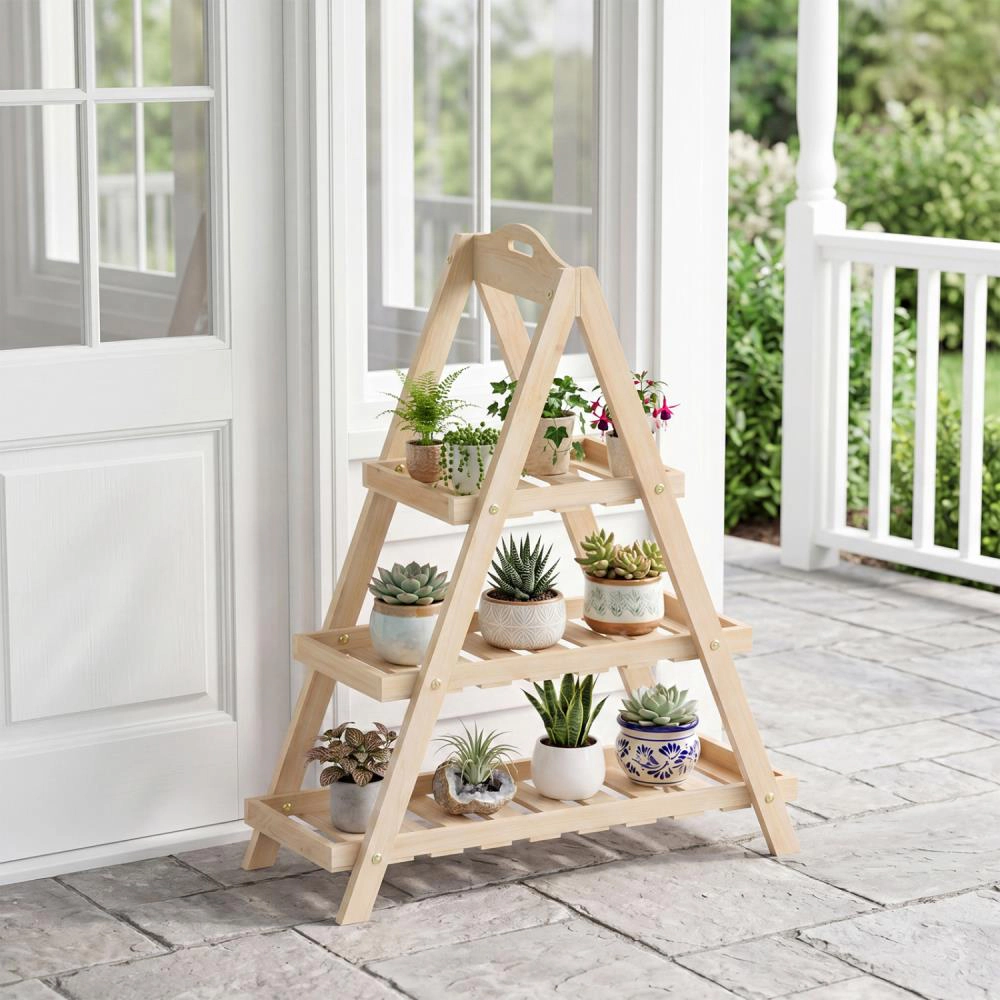 Hivvago 3-Tier Plant Stand Flower Pot Display Shelf