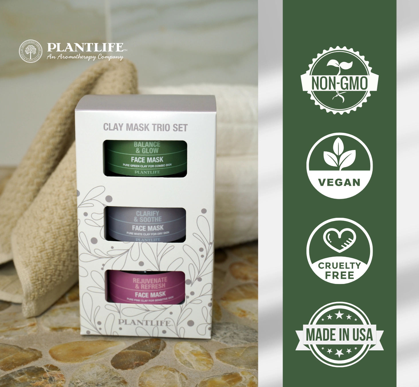 Plantlife Clay Mask Trio Set