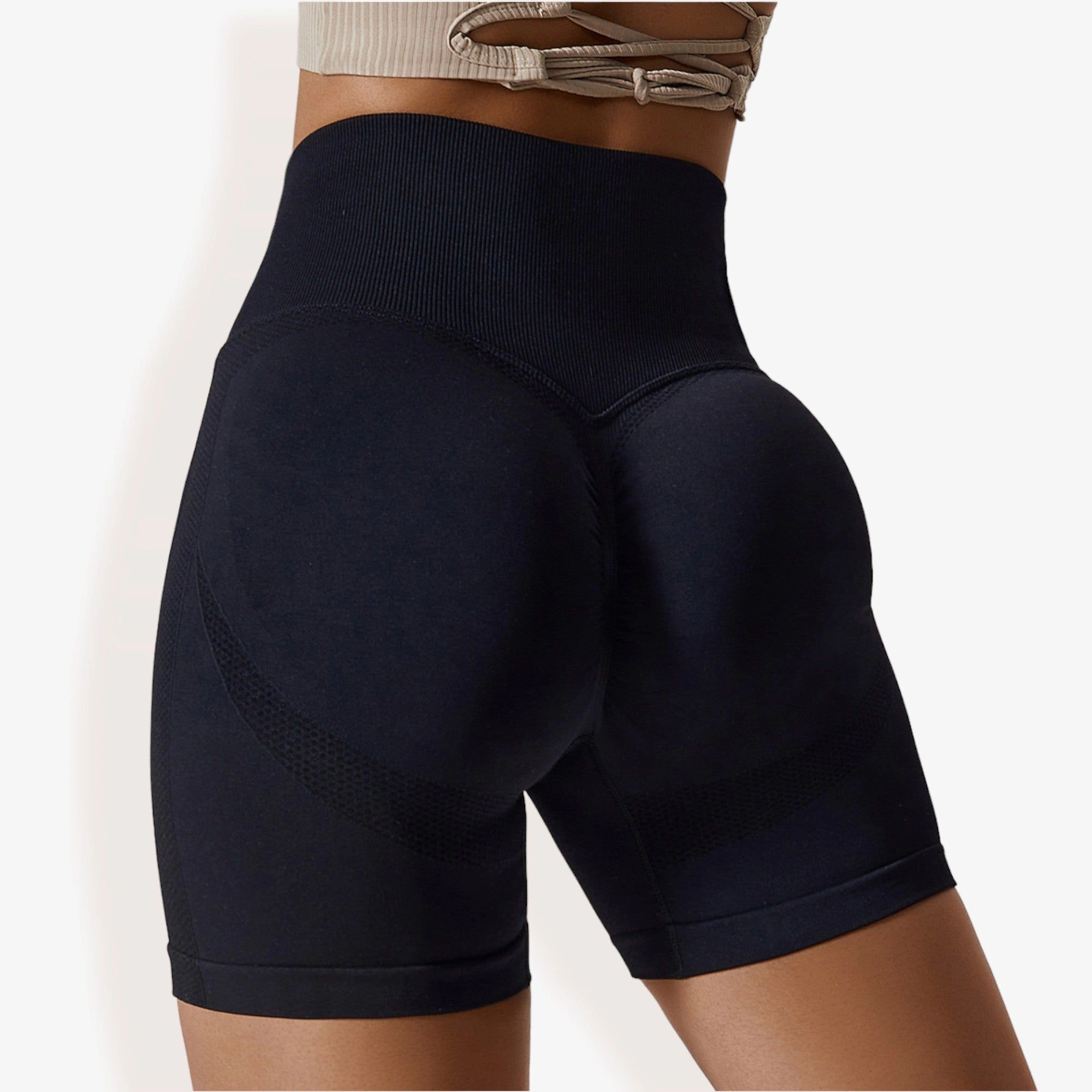 Anna-Kaci Women's High Waist Seamless Butt Lifting Yoga Shorts