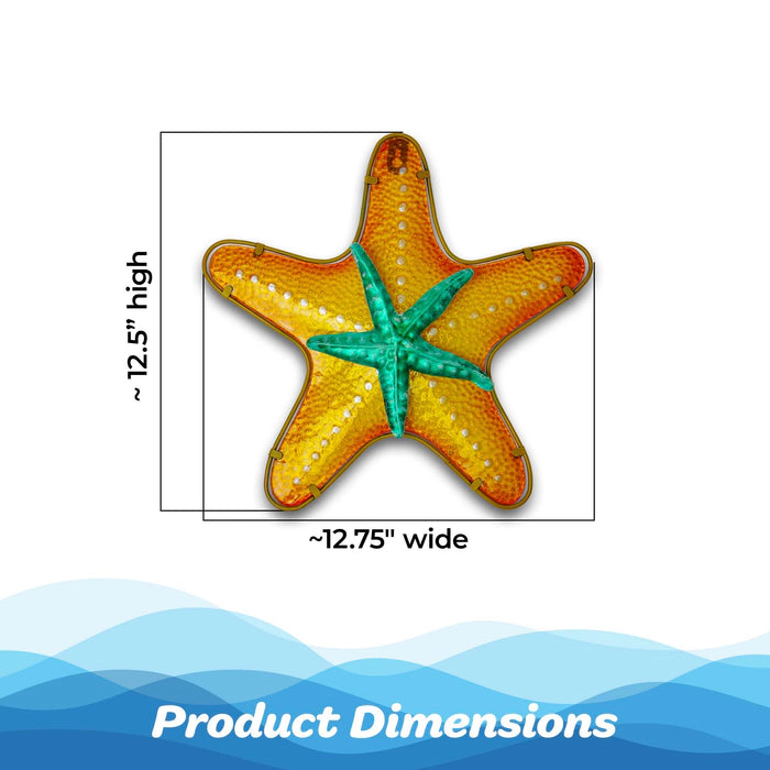 G128 Metal Starfish Wall Hanging