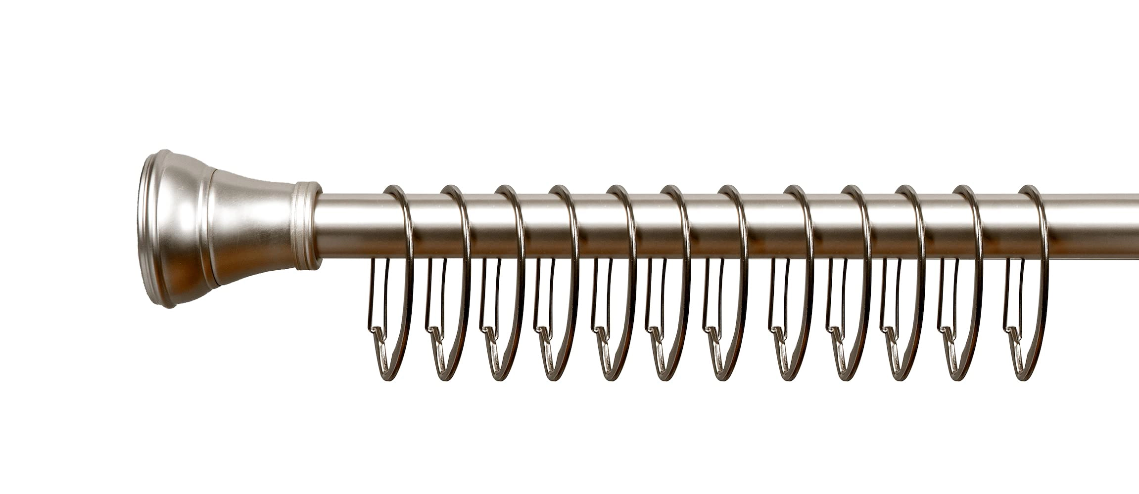 Utopia Alley Rust-Proof Zinc Shower Curtain Hooks with Clasp Closure for Bathroom & Curtains etc - Set of 12