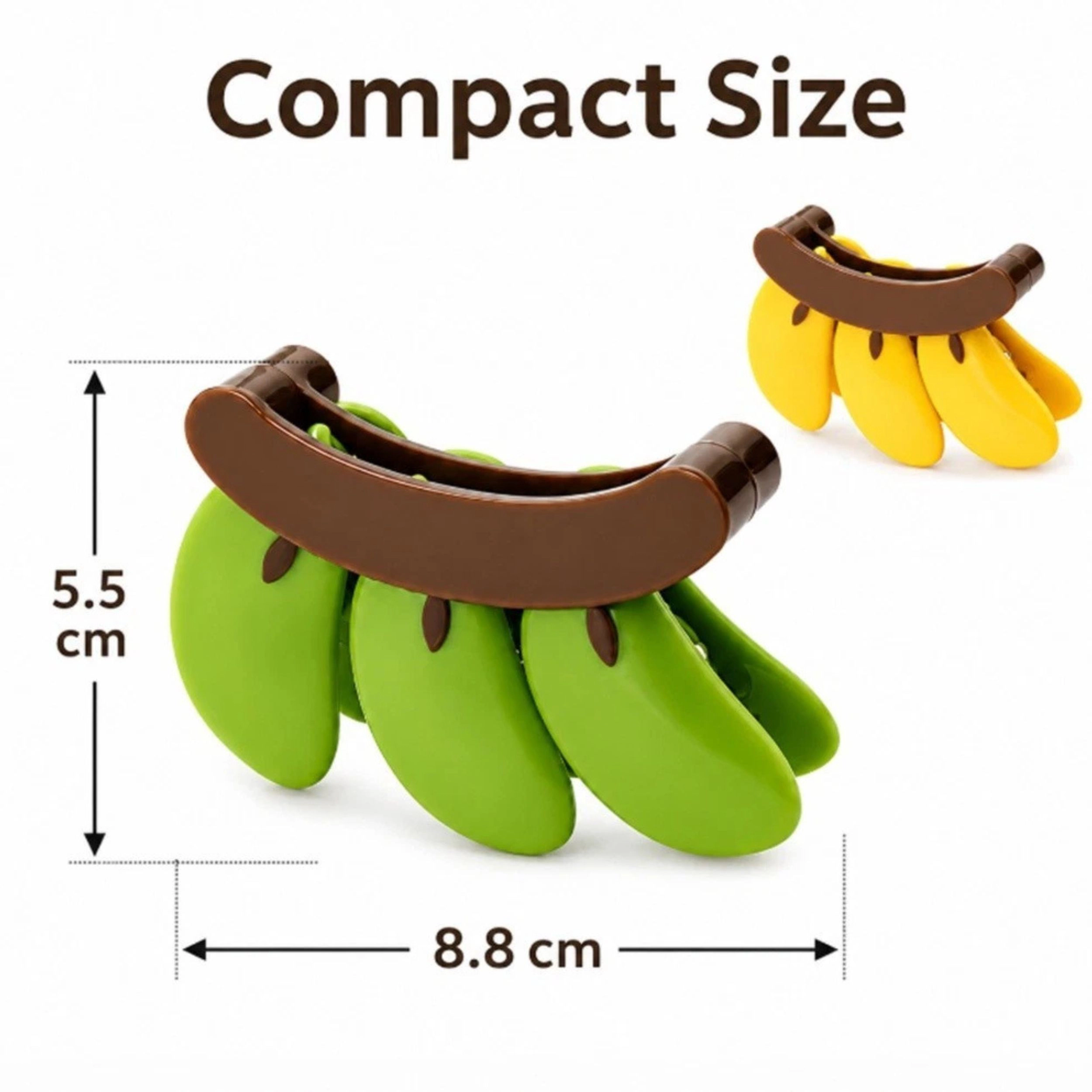 Home Collection Pack o 2 Banana Magnetic Bag Clips Reusable Food Sealing Clamps