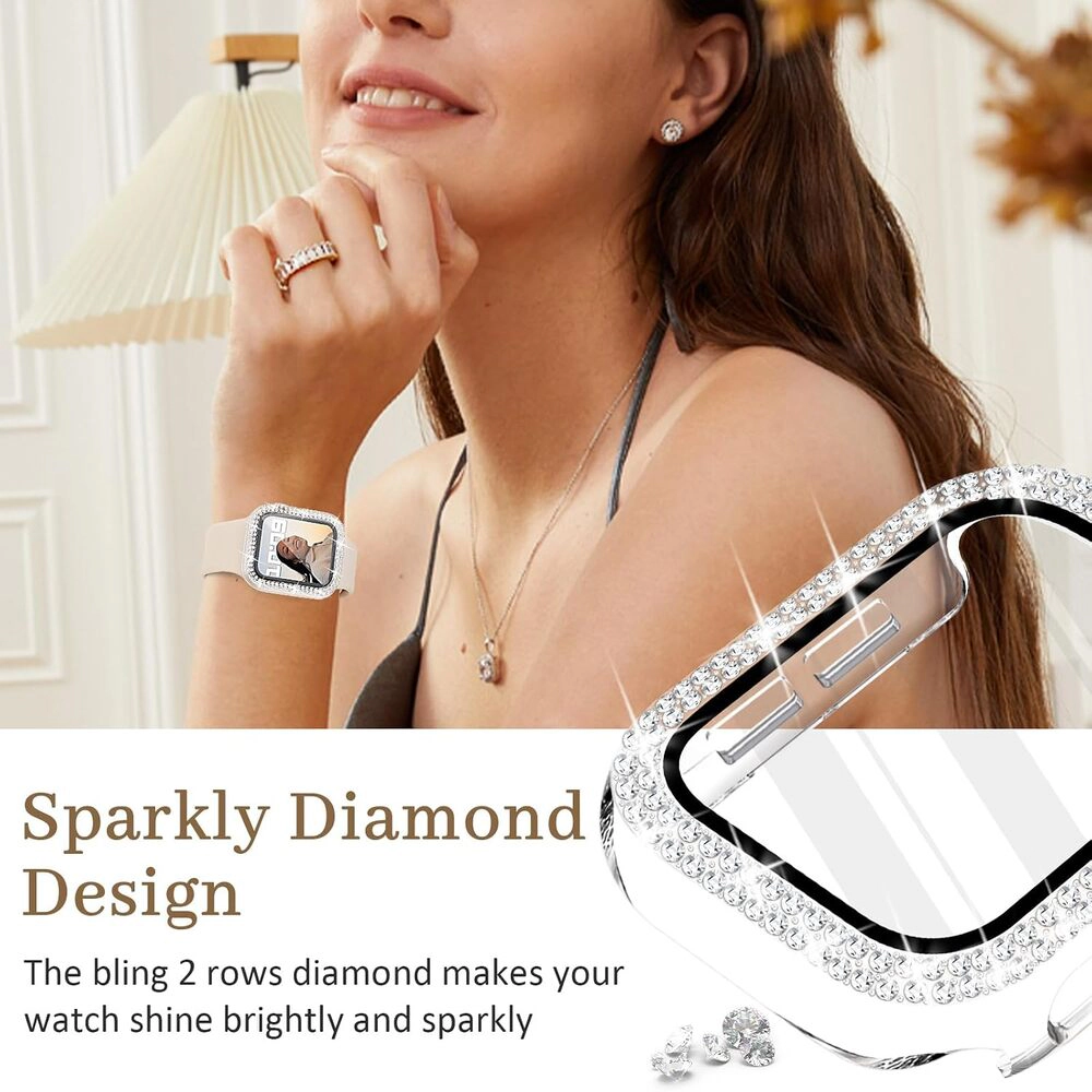 OneLink Gadgets 44mm Bling Screen Protector Watch Case
