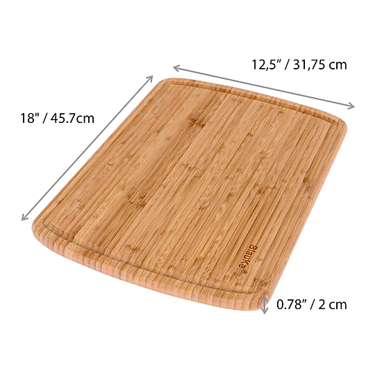 Extra Large Wood Cutting Board - Butcher Block with Juice Groove, Serving Tray - Wooden Chopping Board for Kitchen