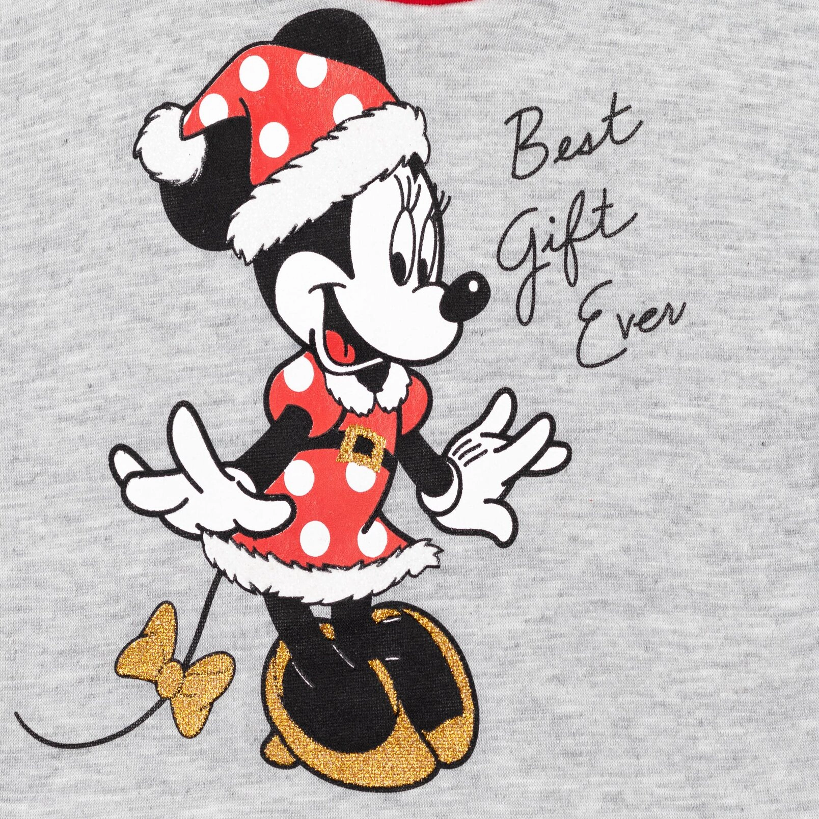 Disney Minnie Mouse Girls' Holiday 2-Piece Sweatshirt and Leggings Set
