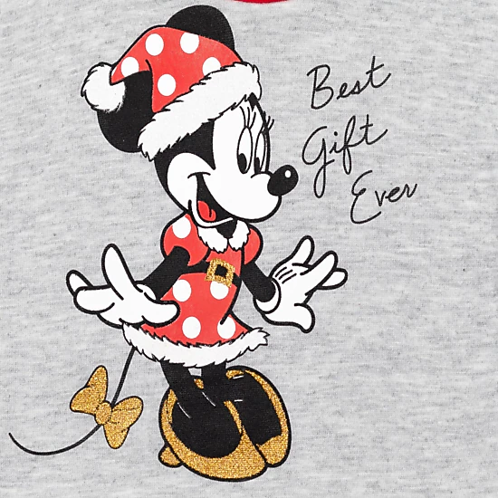 Disney Minnie Mouse Girls' Holiday 2-Piece Sweatshirt and Leggings Set